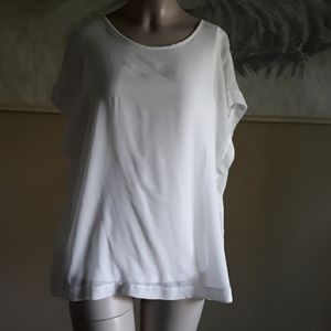 Vince Camuto Scoop-Neck Extended-Shoulder Top XS